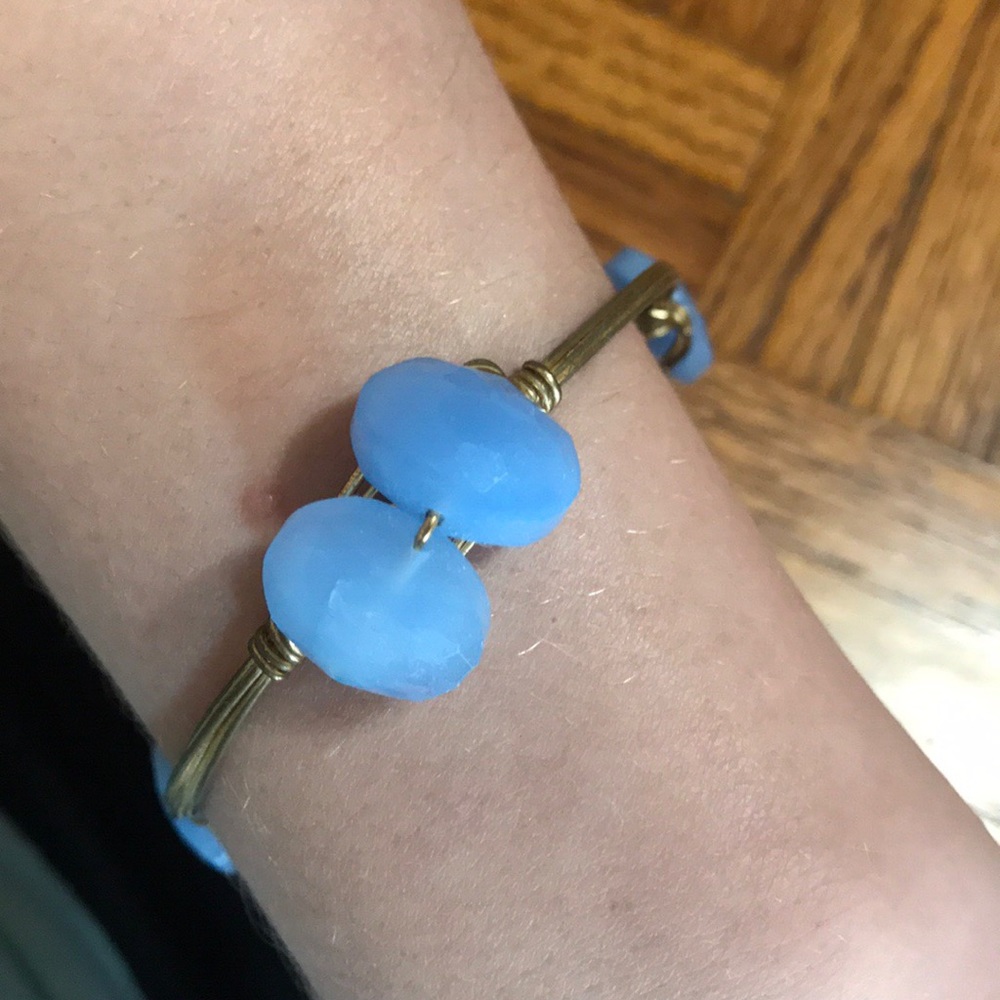 Bourbon & bowtie blue bracelet